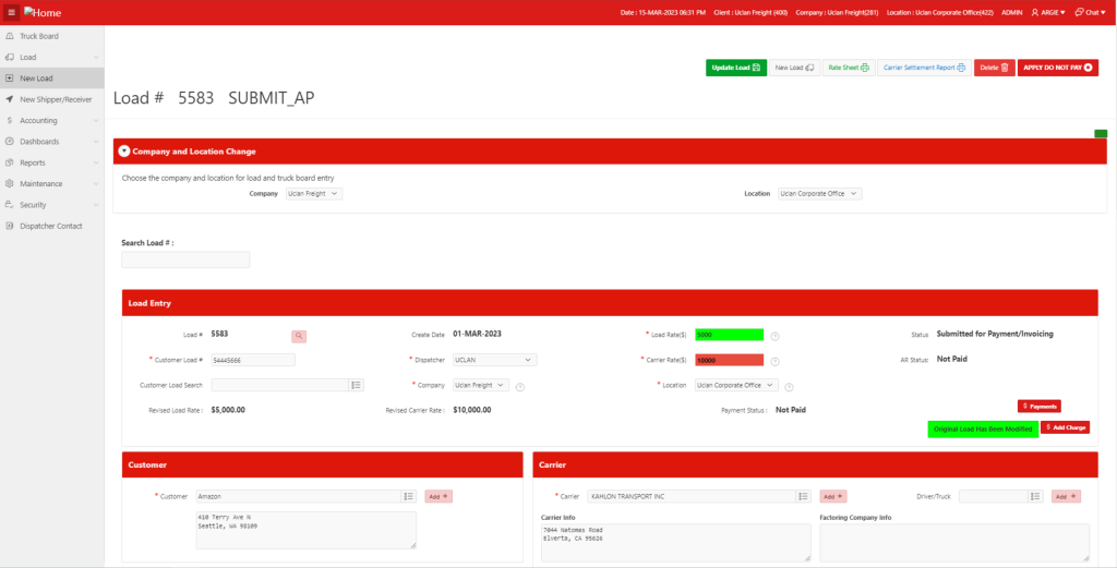 Cloud Based Transportation Management Software | Load Logix